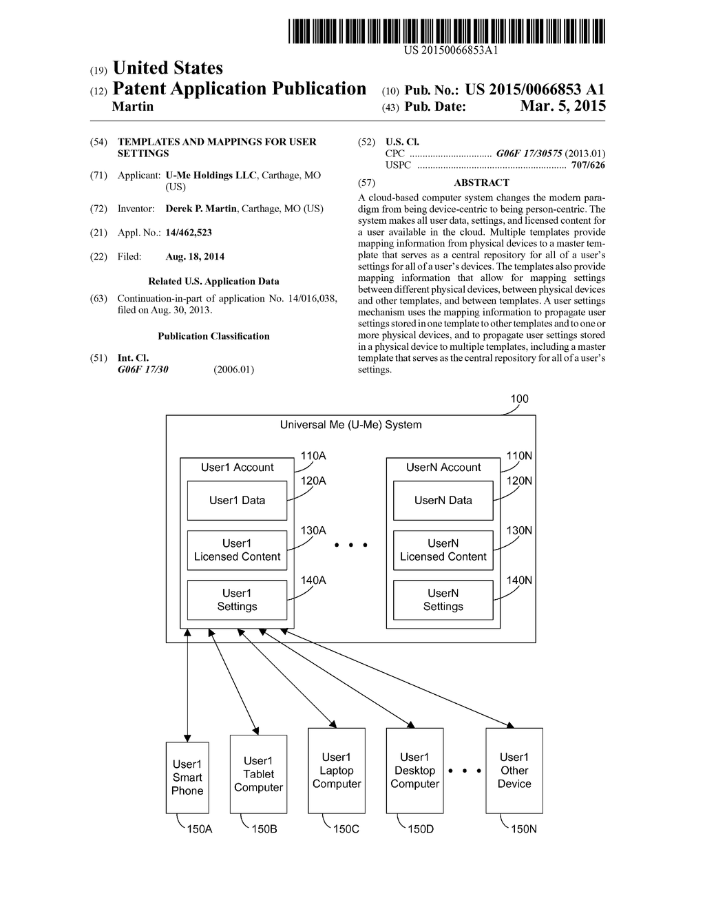 TEMPLATES AND MAPPINGS FOR USER SETTINGS - diagram, schematic, and image 01