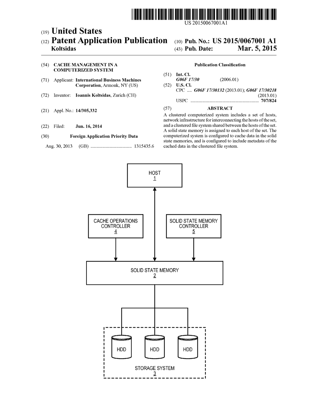 CACHE MANAGEMENT IN A COMPUTERIZED SYSTEM - diagram, schematic, and image 01