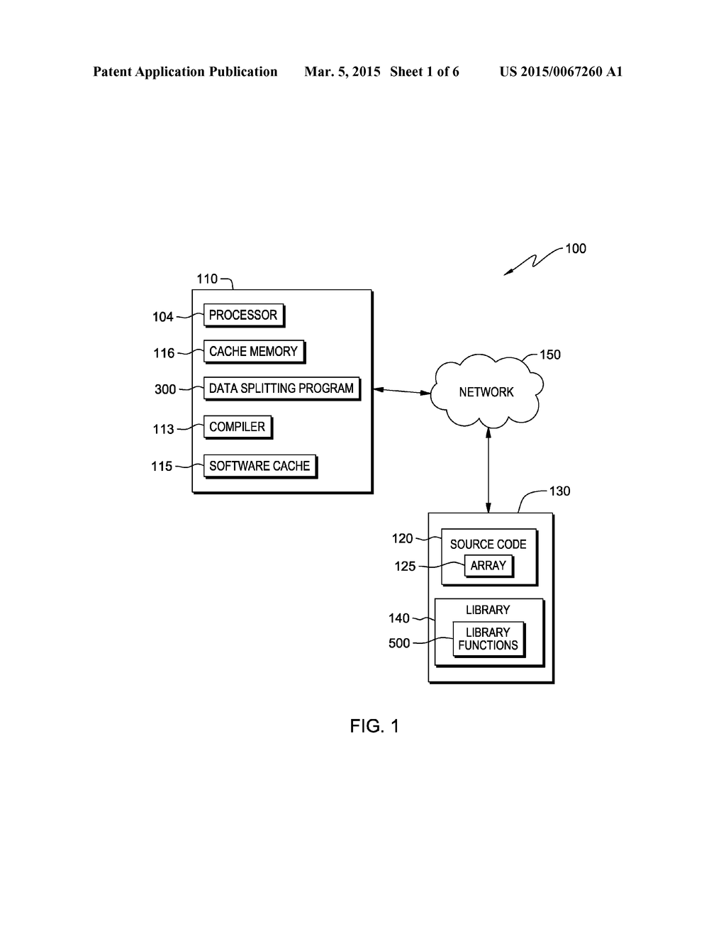 OPTIMIZING MEMORY BANDWIDTH CONSUMPTION USING DATA SPLITTING WITH SOFTWARE     CACHING - diagram, schematic, and image 02