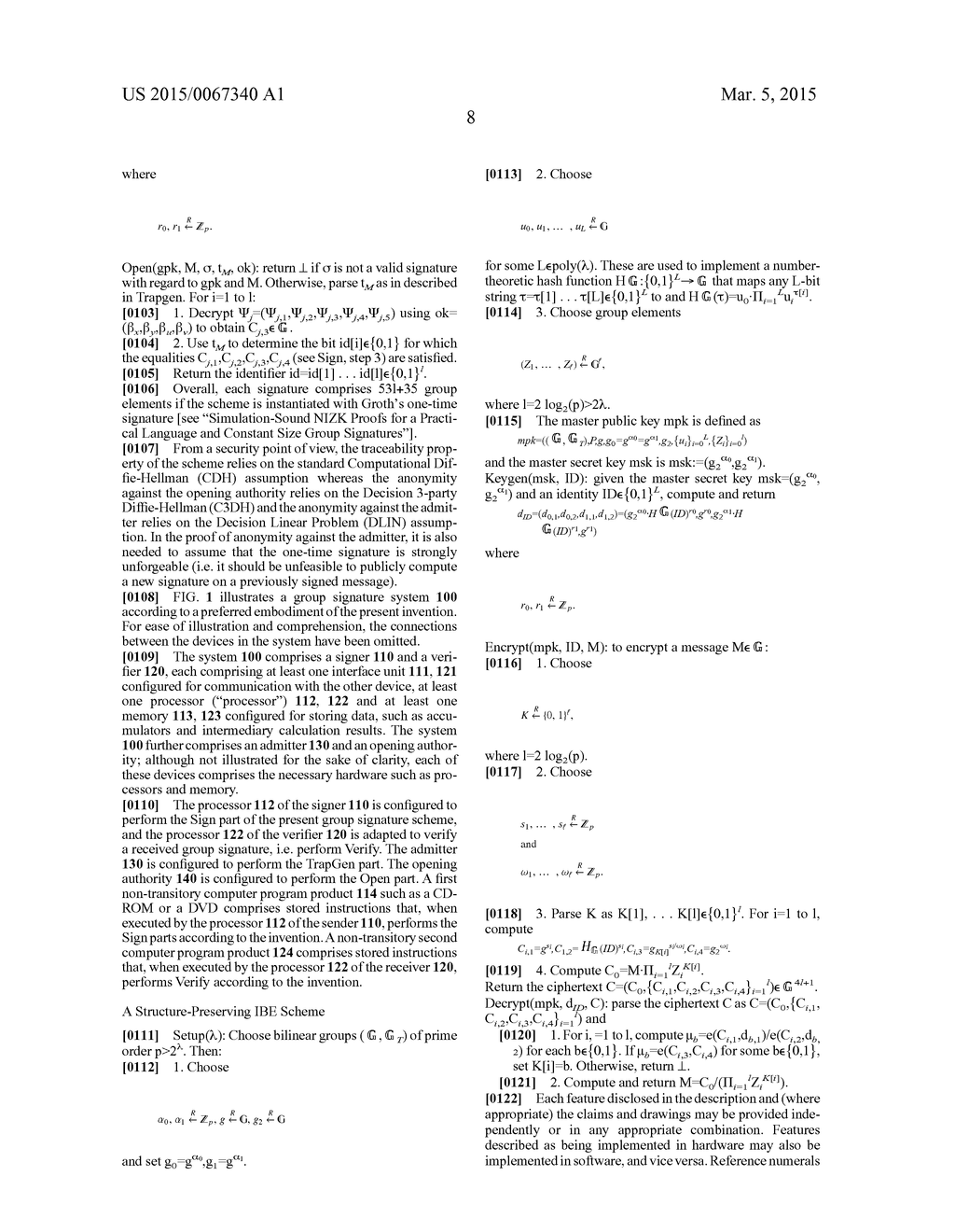 CRYPTOGRAPHIC GROUP SIGNATURE METHODS AND DEVICES - diagram, schematic, and image 10