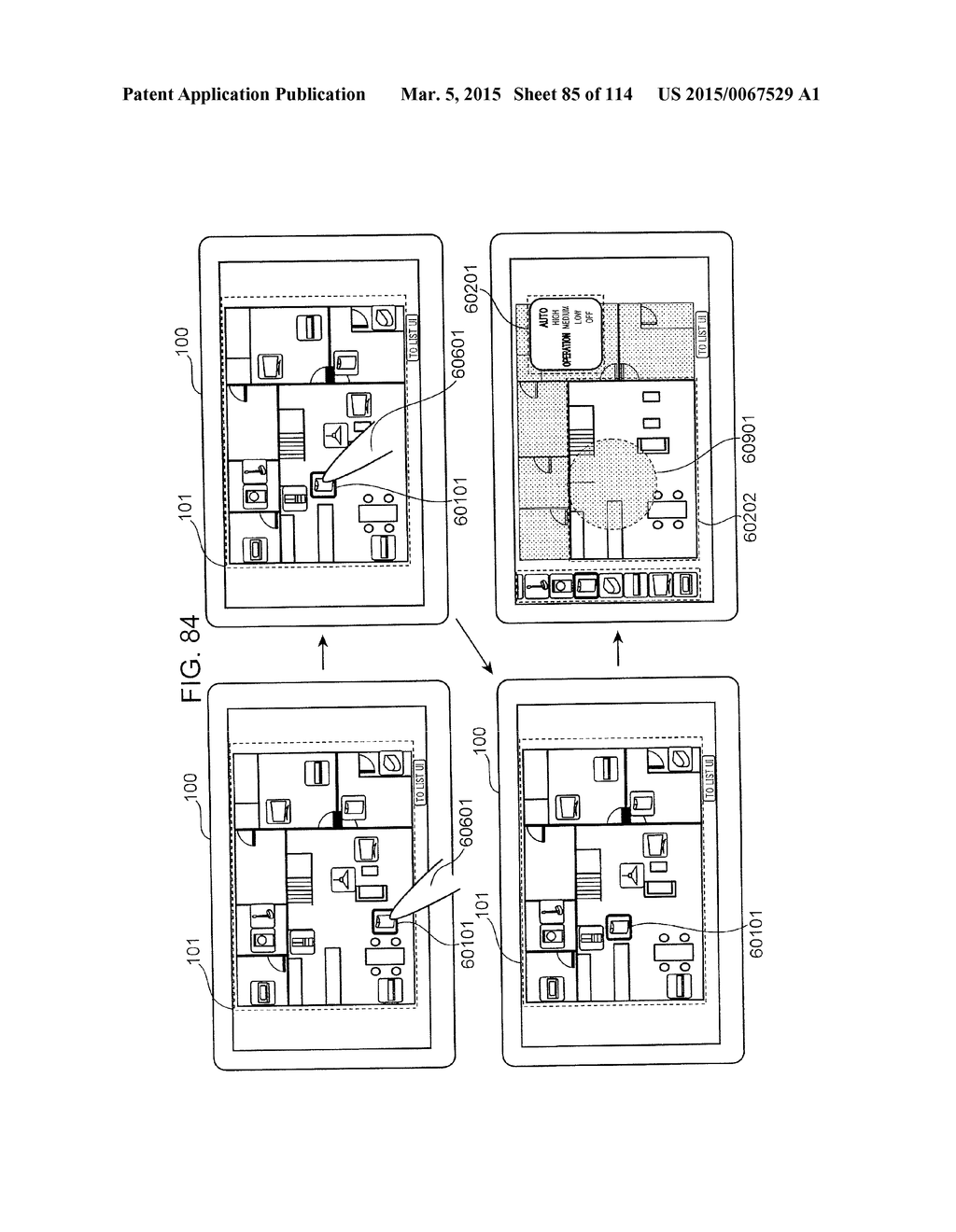 CONTROL METHOD FOR INFORMATION APPARATUS AND COMPUTER-READABLE RECORDING     MEDIUM - diagram, schematic, and image 86