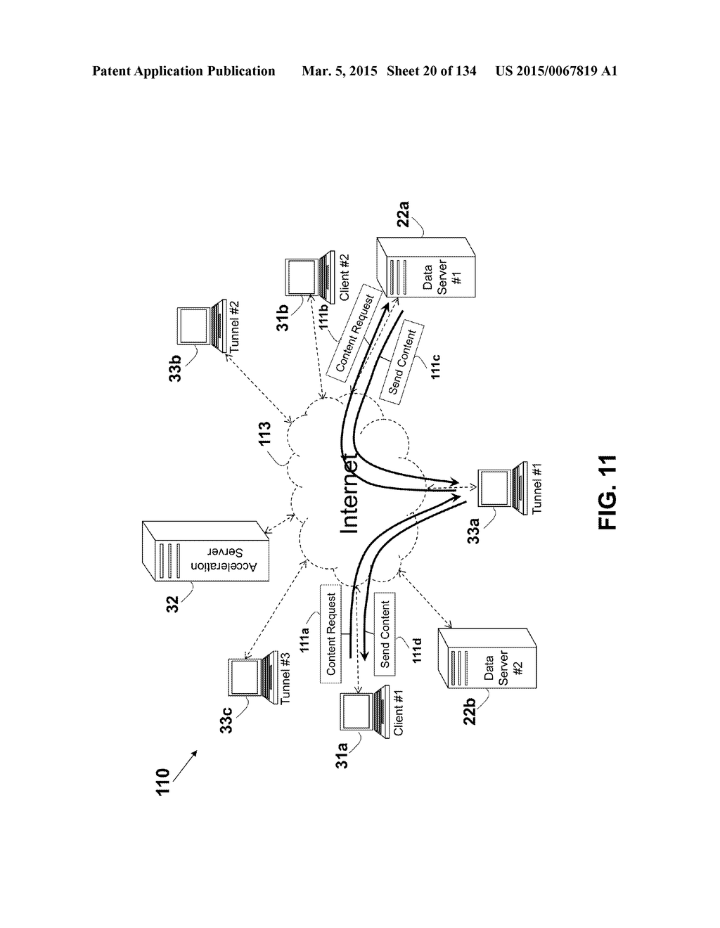 System and Method for Improving Internet Communication by Using     Intermediate Nodes - diagram, schematic, and image 21