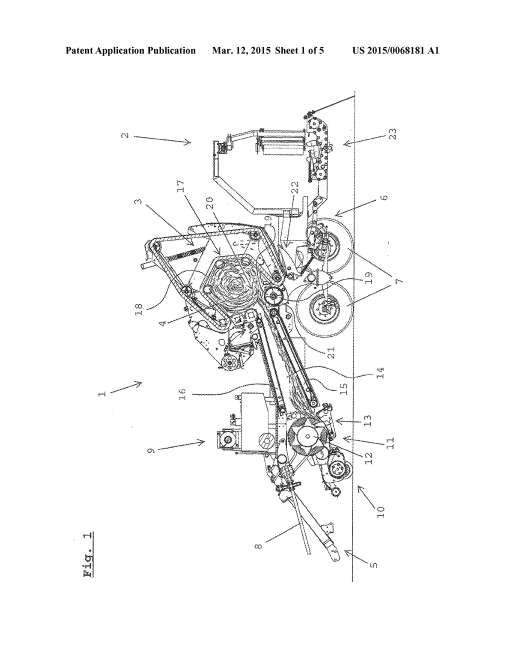 Agricultural Round Baler - diagram, schematic, and image 02