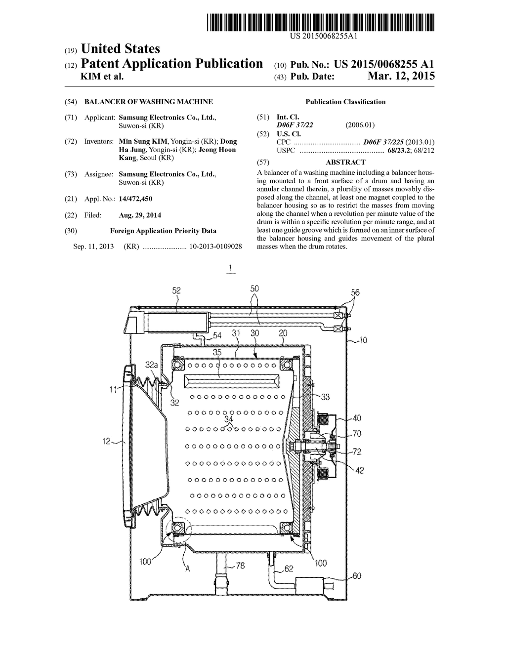 BALANCER OF WASHING MACHINE - diagram, schematic, and image 01