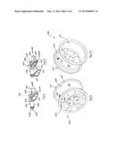 WHEEL MONITORING DEVICE WITH NON-COPLANAR COMPONENT ARRANGEMENT diagram and image
