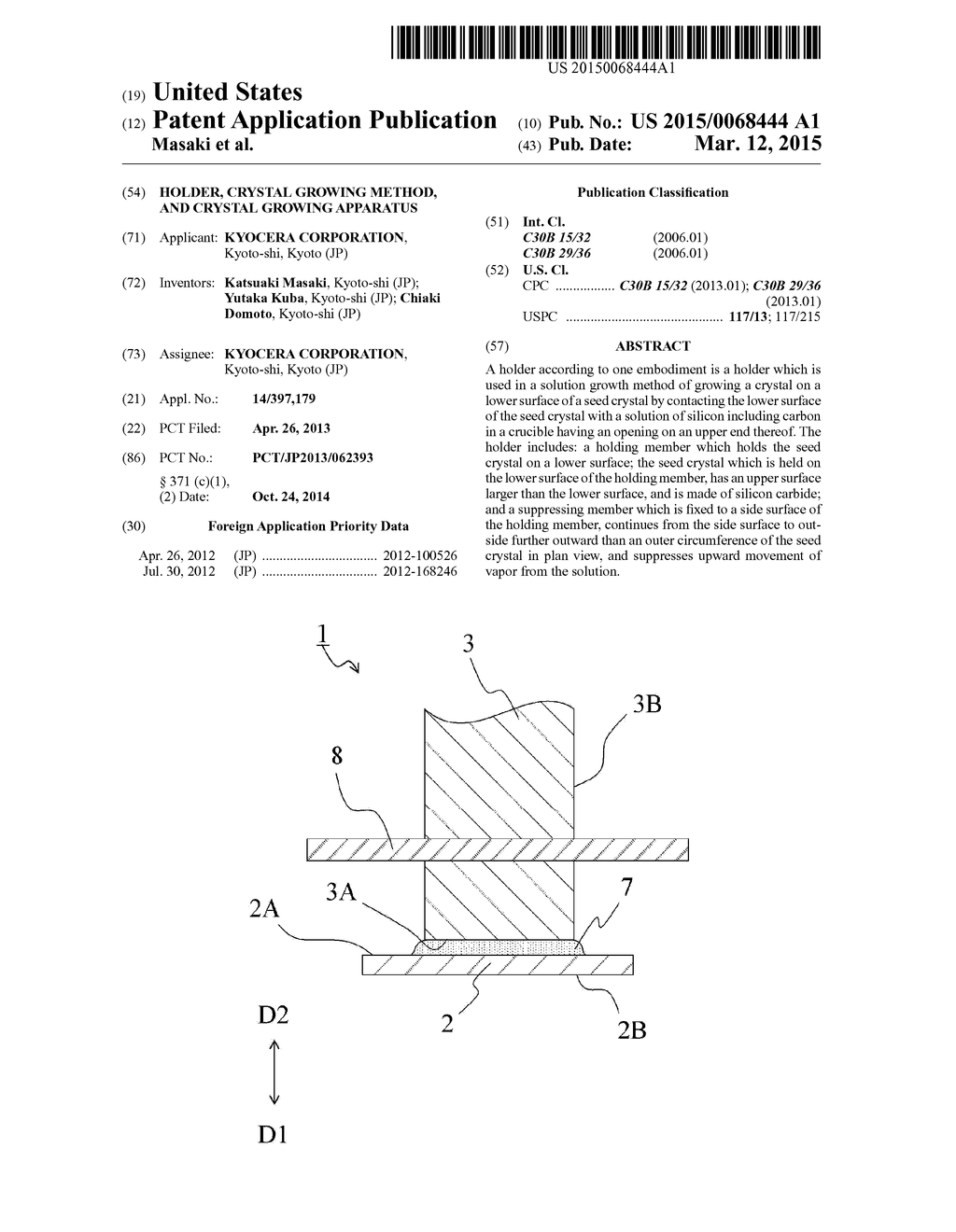 HOLDER, CRYSTAL GROWING METHOD, AND CRYSTAL GROWING APPARATUS - diagram, schematic, and image 01