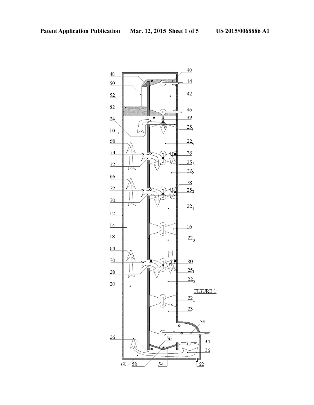WATER DISTILLING APPARATUS USING SATURATED AIR CURRENTS AND METHODS FOR     MAXIMISING THE PERFORMANCE THEREOF - diagram, schematic, and image 02