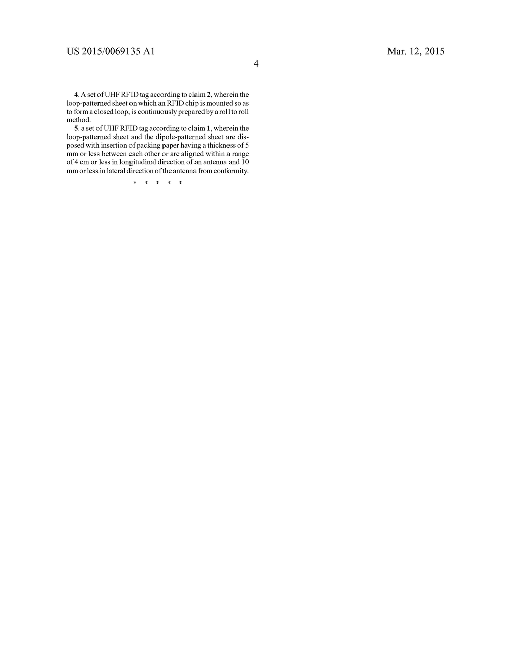 UHF RFID TAG COMPRISING SEPARATE LOOP PORTION SHEET AND DIPOLE PORTION     SHEET - diagram, schematic, and image 12