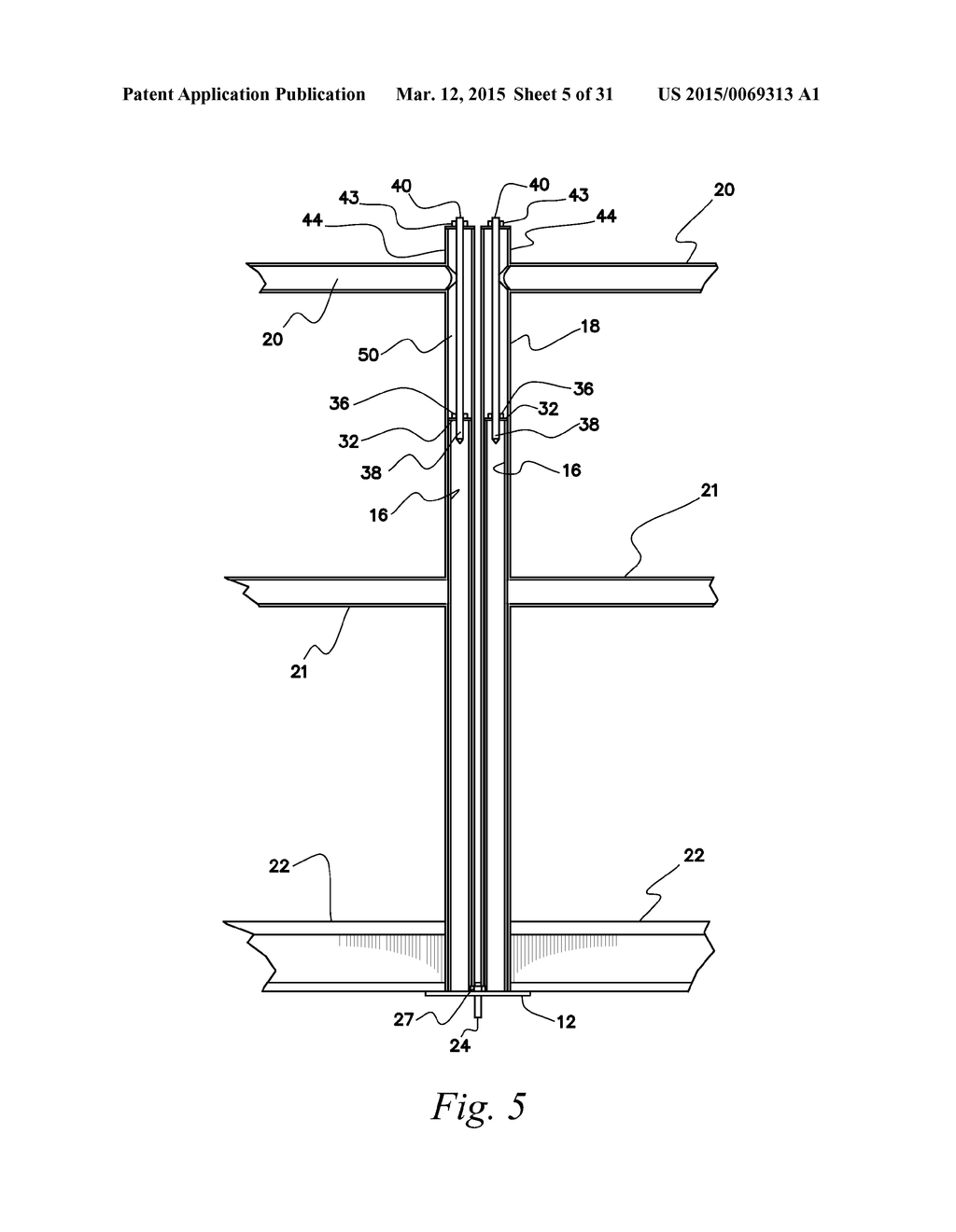 METAL SAFETY RAIL FOR OPEN FLOORS OF A BUILDING UNDER CONSTRUCTION - diagram, schematic, and image 06