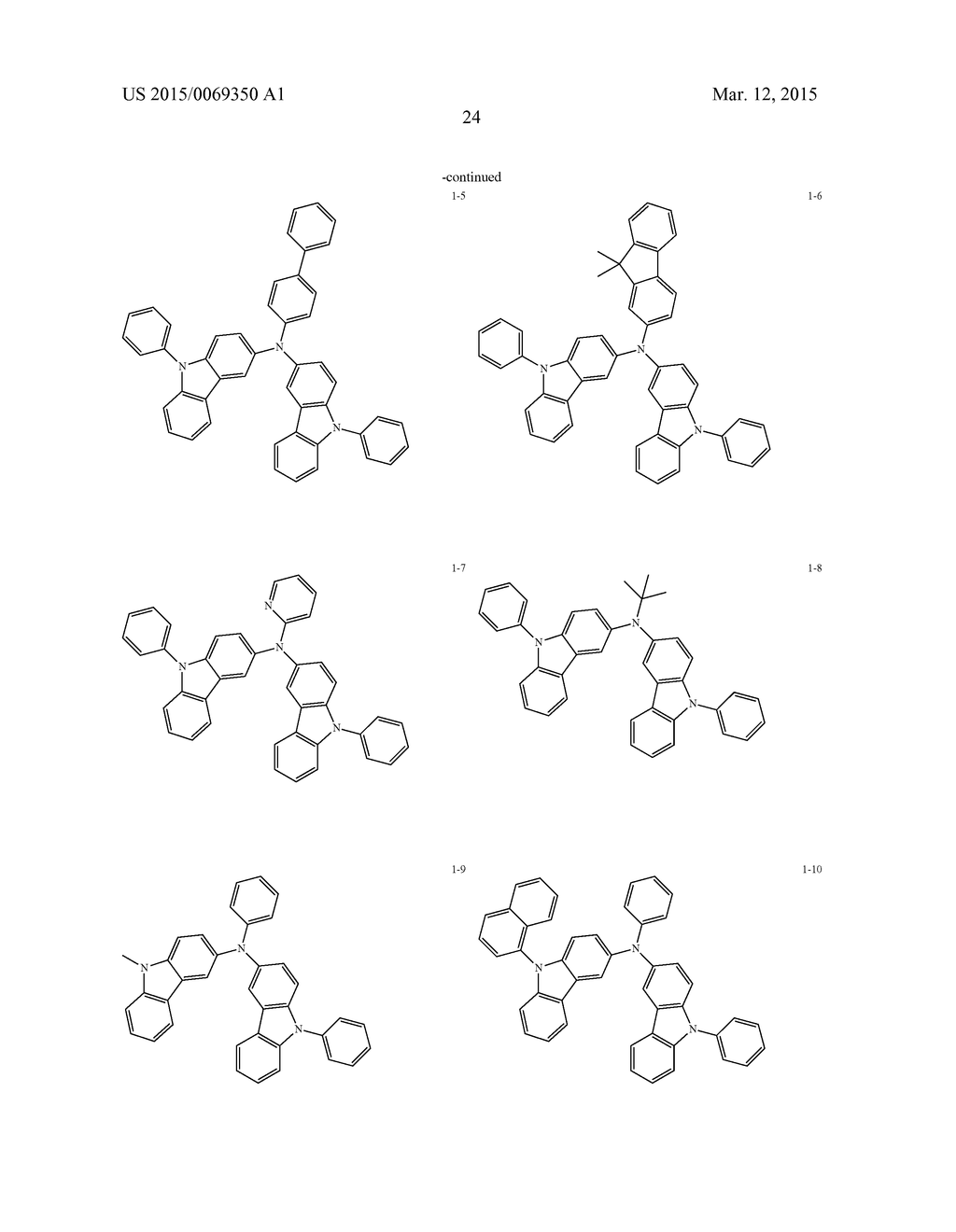 ORGANIC ELECTRONIC ELEMENT INCLUDING LIGHT EFFICIENCY IMPROVING LAYER,     ELECTRONIC DEVICE INCLUDING THE SAME, AND COMPOUND FOR THE SAME - diagram, schematic, and image 27