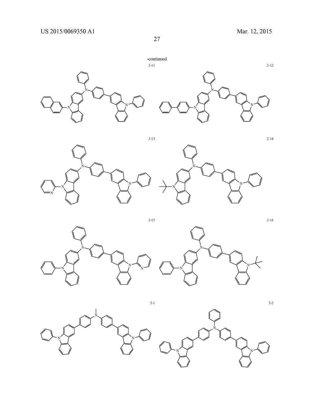 ORGANIC ELECTRONIC ELEMENT INCLUDING LIGHT EFFICIENCY IMPROVING LAYER,     ELECTRONIC DEVICE INCLUDING THE SAME, AND COMPOUND FOR THE SAME - diagram, schematic, and image 30