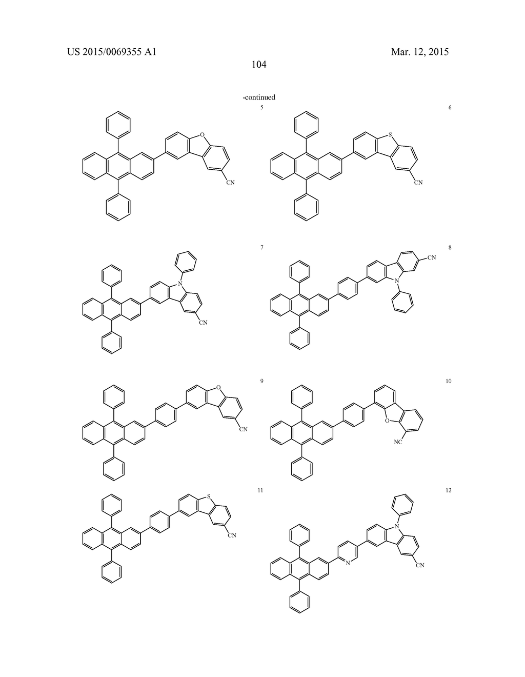 CONDENSED COMPOUND AND ORGANIC LIGHT-EMITTING DIODE INCLUDING THE SAME - diagram, schematic, and image 106