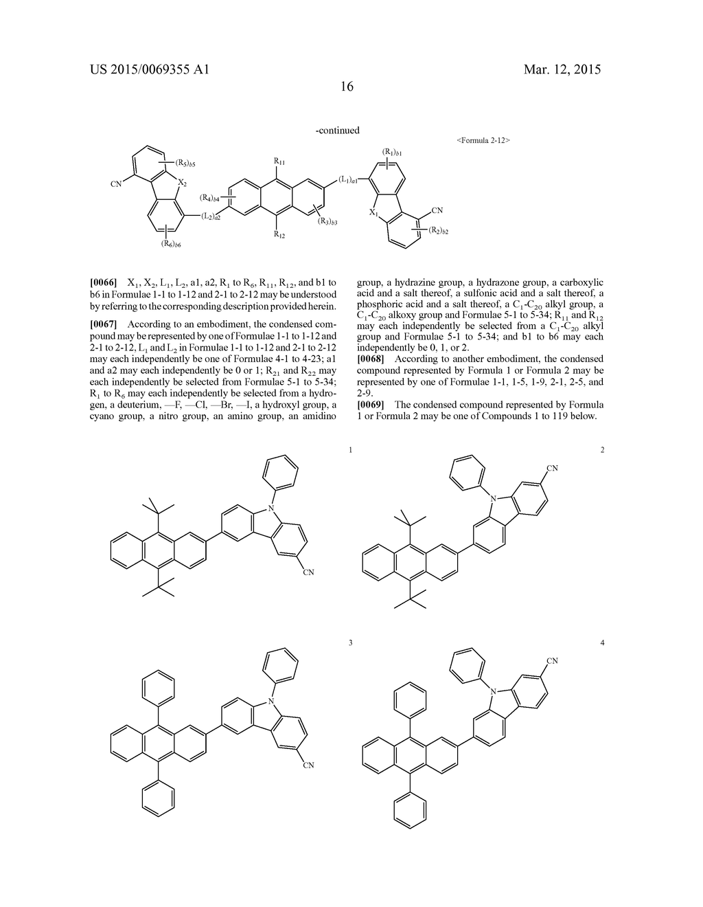 CONDENSED COMPOUND AND ORGANIC LIGHT-EMITTING DIODE INCLUDING THE SAME - diagram, schematic, and image 18