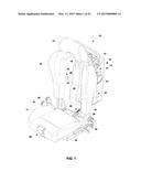 VEHICLE SEAT WITH ADJUSTABLE SEAT BACK AND MULTIPLE RESTRAINT RELEASE     MECHANISM diagram and image