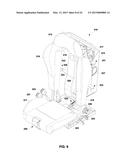 VEHICLE SEAT WITH ADJUSTABLE SEAT BACK AND MULTIPLE RESTRAINT RELEASE     MECHANISM diagram and image