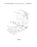 VEHICLE SEAT WITH ADJUSTABLE SEAT BACK AND MULTIPLE RESTRAINT RELEASE     MECHANISM diagram and image