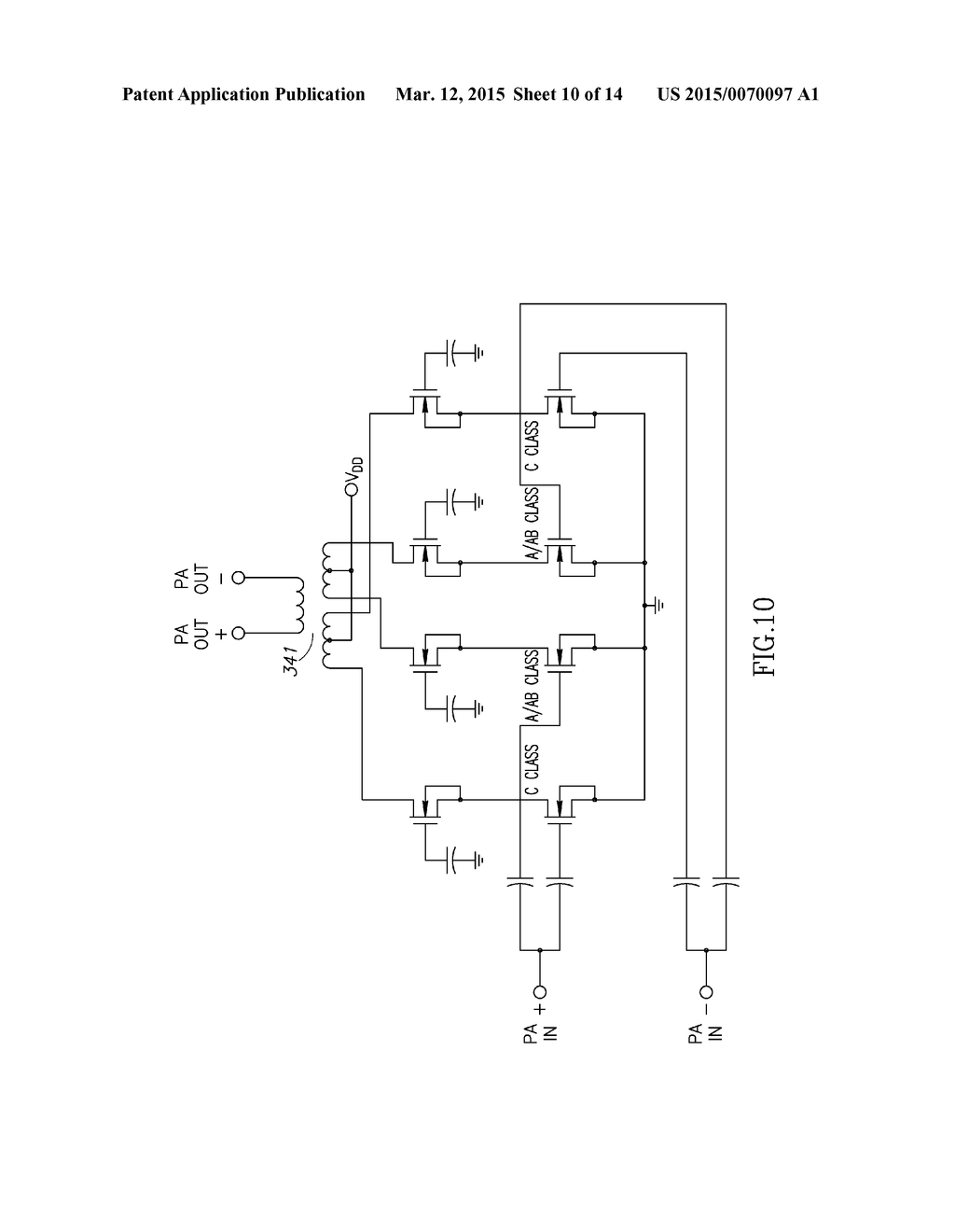 CONFIGURABLE MULTIMODE MULTIBAND INTEGRATED DISTRIBUTED POWER AMPLIFIER - diagram, schematic, and image 11