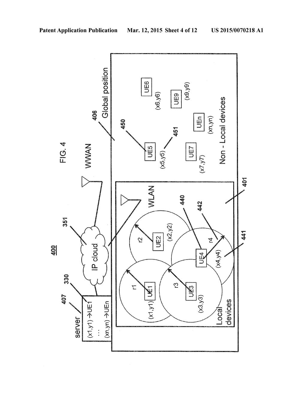 METHOD AND SYSTEM FOR LOCATING WIRELESS DEVICES WITHIN A LOCAL REGION - diagram, schematic, and image 05