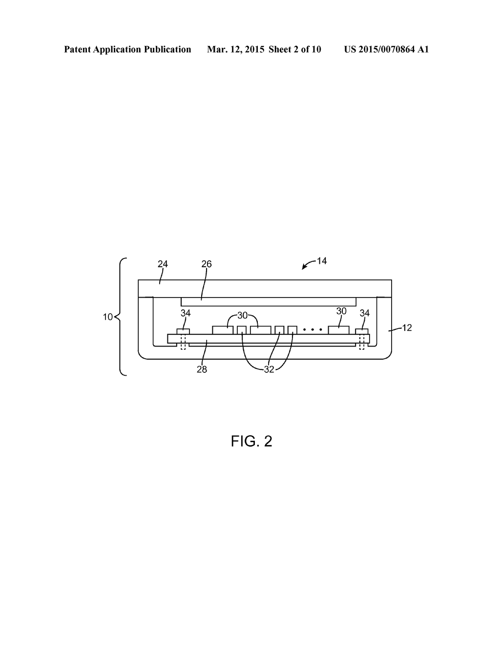 Electronic Device With Printed Circuit Board Noise Reduction Using     Elastomeric Damming and Damping Structures - diagram, schematic, and image 03