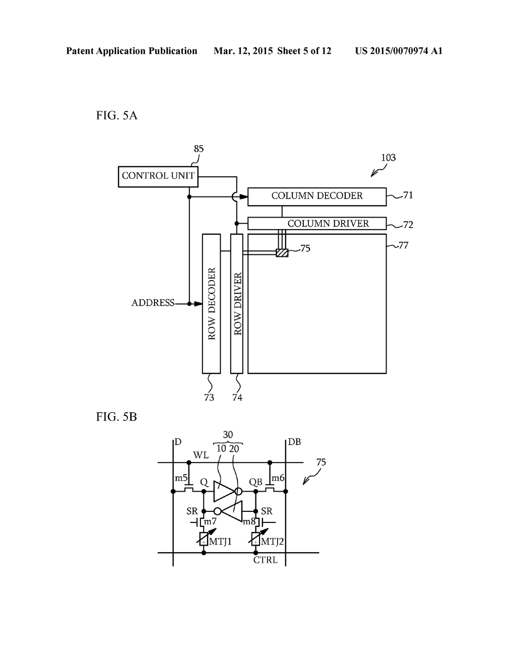 MEMORY CIRCUIT PROVIDED WITH BISTABLE CIRCUIT AND NON-VOLATILE ELEMENT - diagram, schematic, and image 06