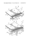 OPTICAL FIBER CASSETTE SYSTEMS WITH FIBER RETAINING COVERS diagram and image