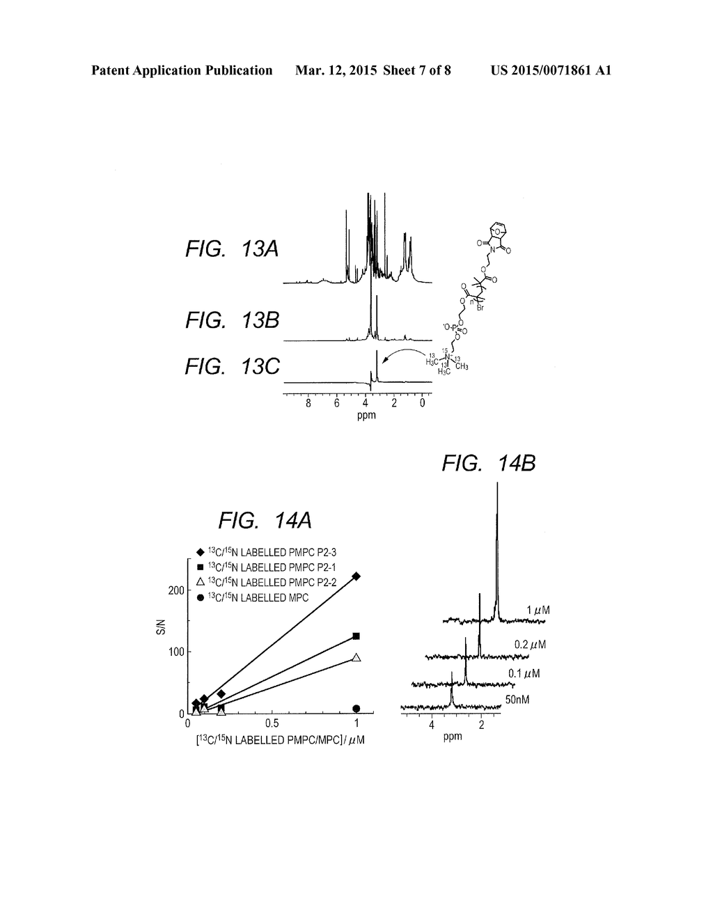 POLYMER, CONTRAST AGENT FOR NUCLEAR MAGNETIC RESONANCE ANALYSIS OR     MAGNETIC RESONANCE IMAGING USING THE POLYMER, COMPOUND AND METHOD OF     NUCLEAR MAGNETIC RESONANCE ANALYSIS AND METHOD OF MAGNETIC RESONANCE     IMAGING USING THE POLYMER - diagram, schematic, and image 08