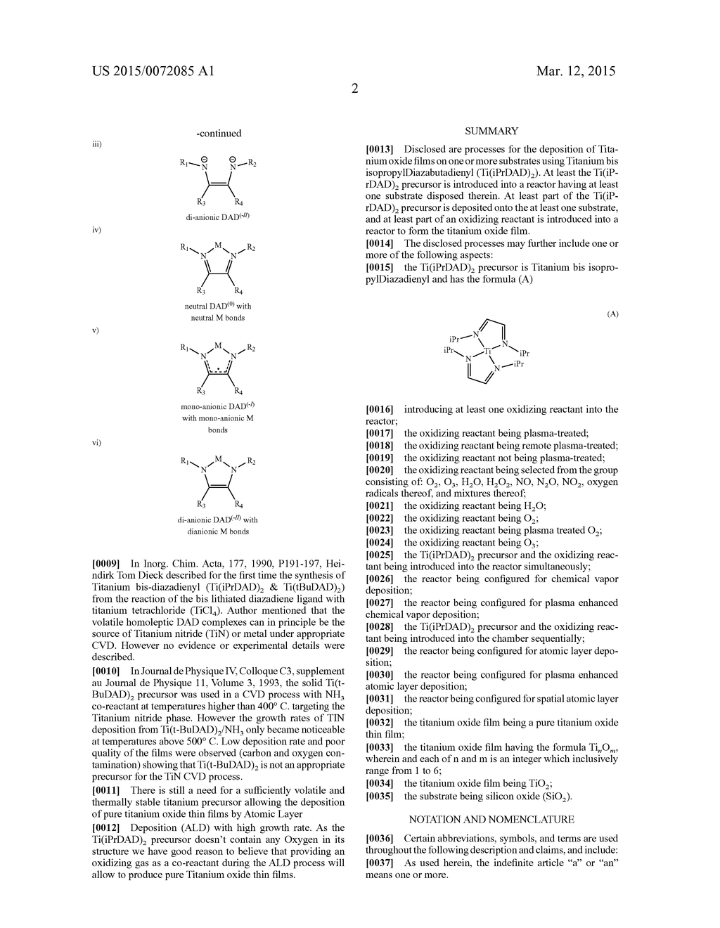 TITANIUM BIS DIAZADIENYL PRECURSOR FOR VAPOR DEPOSITION OF TITANIUM OXIDE     FILMS - diagram, schematic, and image 05