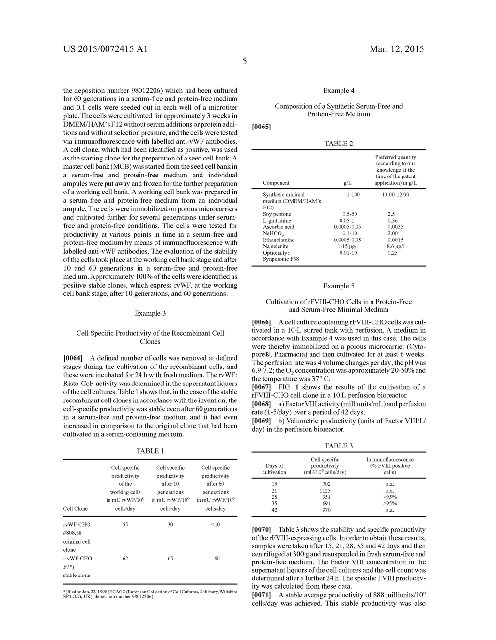 MEDIUM FOR THE PROTEIN-FREE AND SERUM-FREE CULTIVATION OF CELLS - diagram, schematic, and image 10