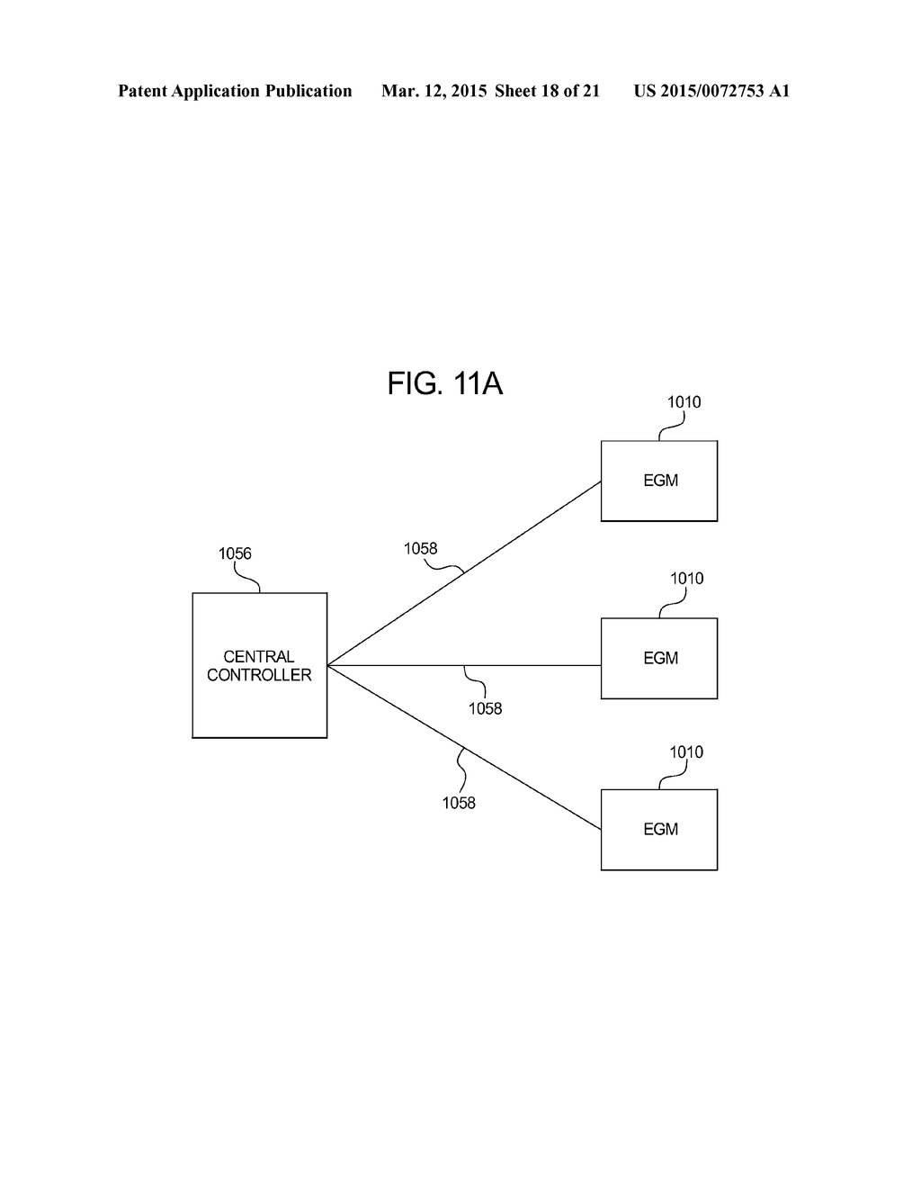 GAMING SYSTEM AND METHOD PROVIDING A SLOT GAME HAVING A SURROUNDED SYMBOL     AWARD EVALUATION - diagram, schematic, and image 19