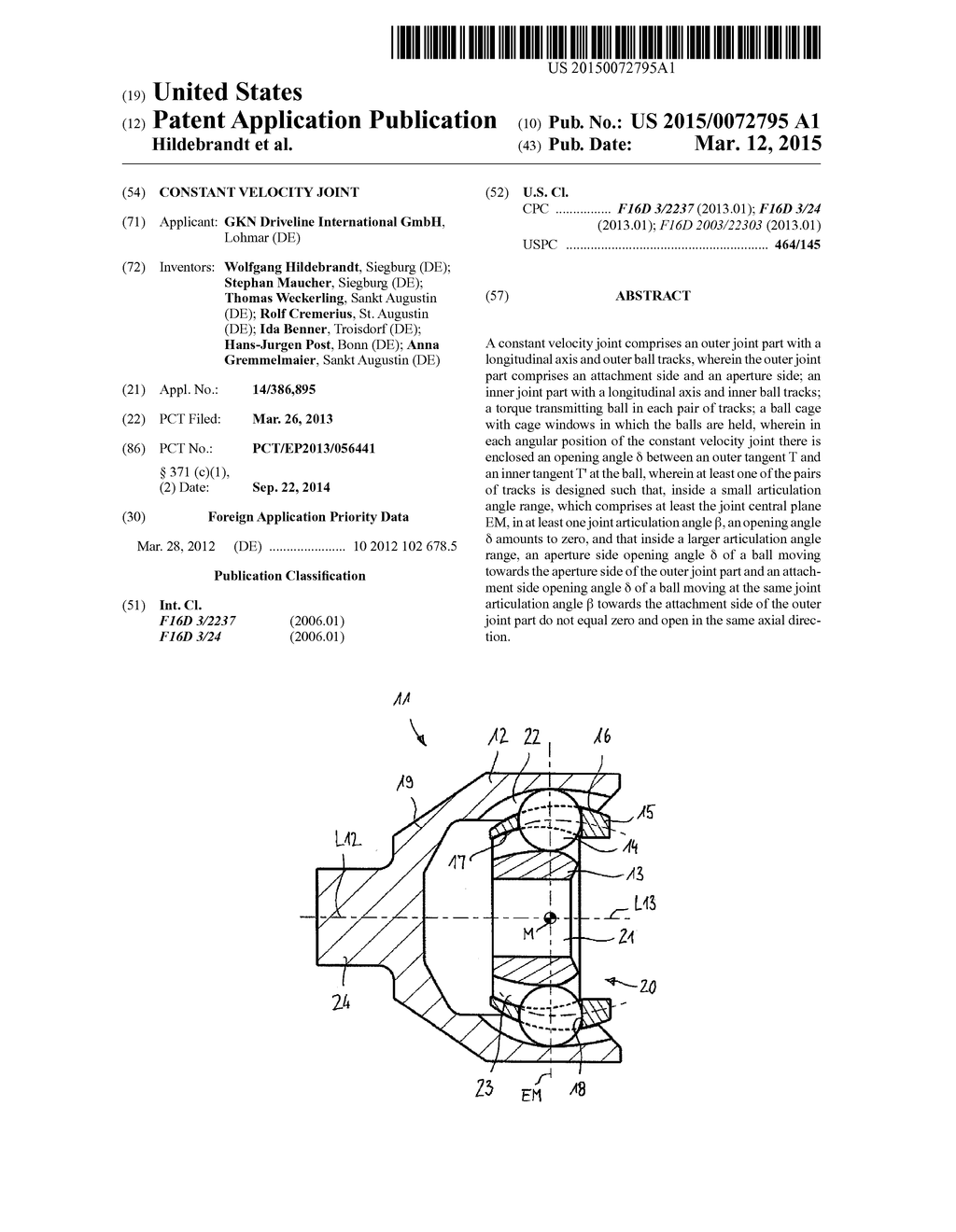 CONSTANT VELOCITY JOINT - diagram, schematic, and image 01