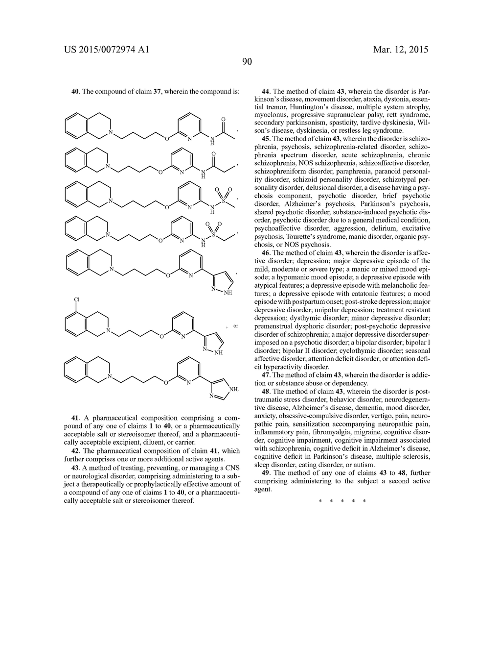 HETEROARYL COMPOUNDS AND METHODS OF USE THEREOF - diagram, schematic, and image 91