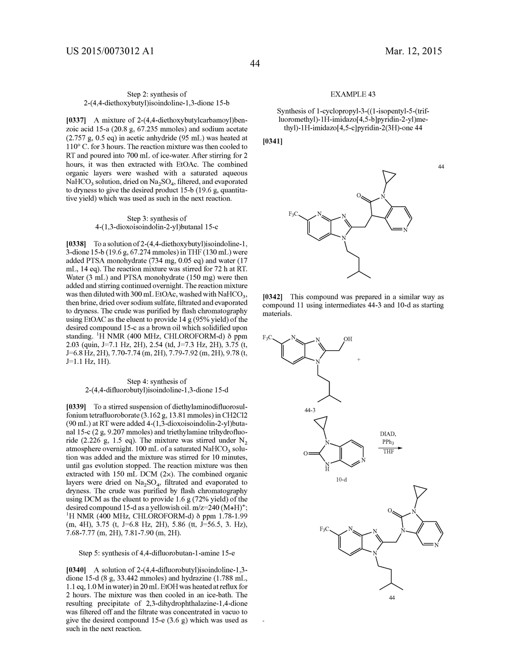 AZABENZIMIDAZOLES AS RESPIRATORY SYNCYTIAL VIRUS ANTIVIRAL AGENTS - diagram, schematic, and image 45