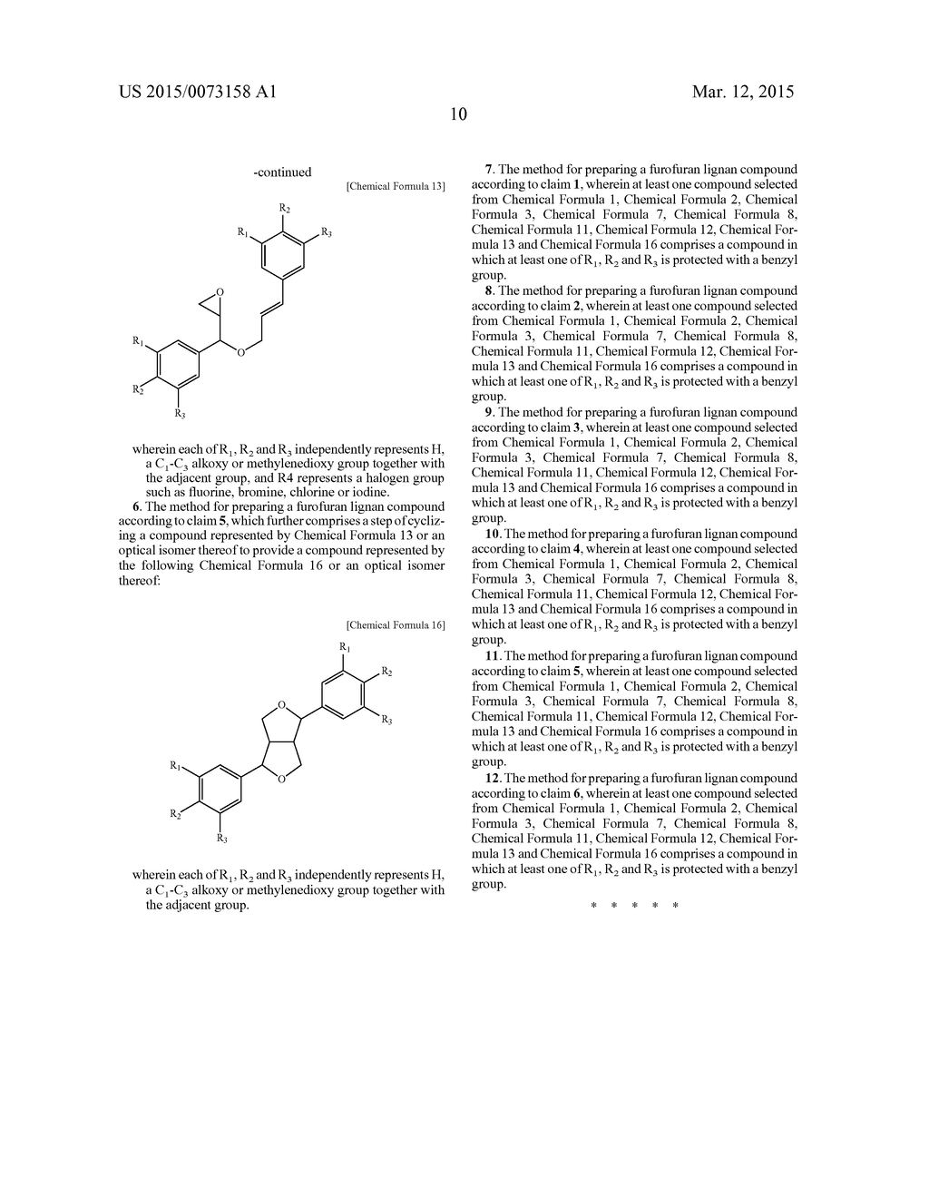 METHOD FOR PREPARING FUROFURAN LIGNAN COMPOUND - diagram, schematic, and image 11