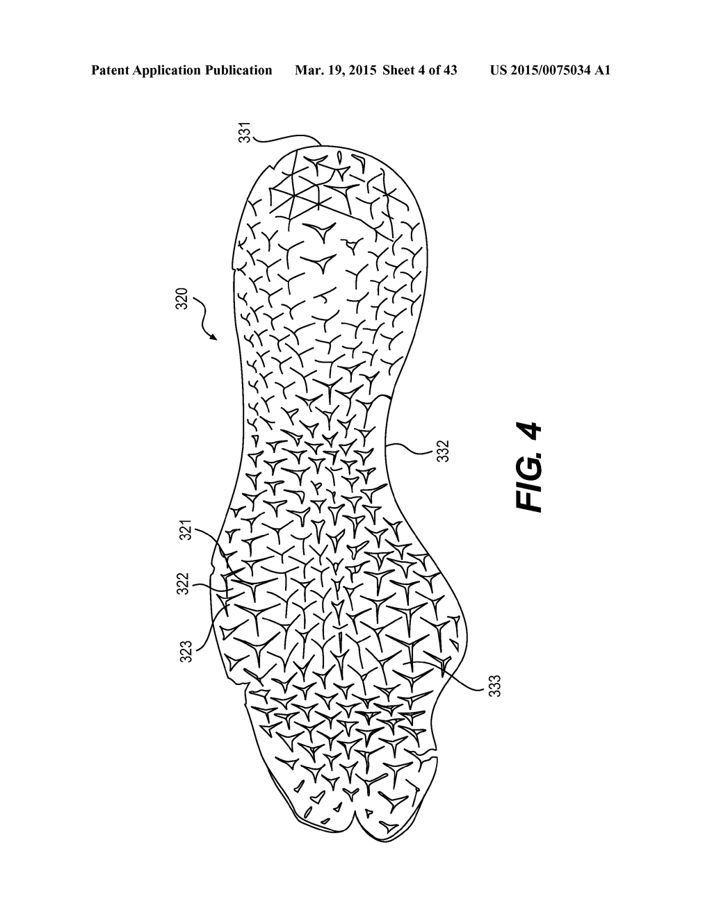 Auxetic Structures And Footwear With Soles Having Auxetic Structures - diagram, schematic, and image 05