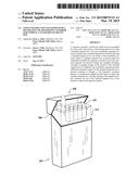 User Constructed Container with a Decorative or Advertising Exterior for     Storing a Standard Cigarette Box diagram and image