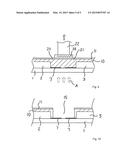 METHOD FOR MANUFACTURING A SEMI-FINISHED PRODUCT FOR A MODULE HAVING A     CELL MADE FROM A PHOTOACTIVE MATERIAL, SEMI-FINISHED PRODUCT AND DEVICE     FOR THE MANUFACTURE THEREOF diagram and image