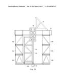 SELF-ELEVATING MAST EMPLOYING DRIVE CARRIAGE diagram and image