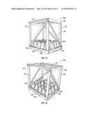 STRUCTURAL SUPPORT MEMBERS FOR PACKING, SHIPPING, AND/OR STORING     DECORATIVE CONTAINERS, APPARATUS CONTAINING SAME, AND METHODS OF     PRODUCTION AND USE THEREOF diagram and image