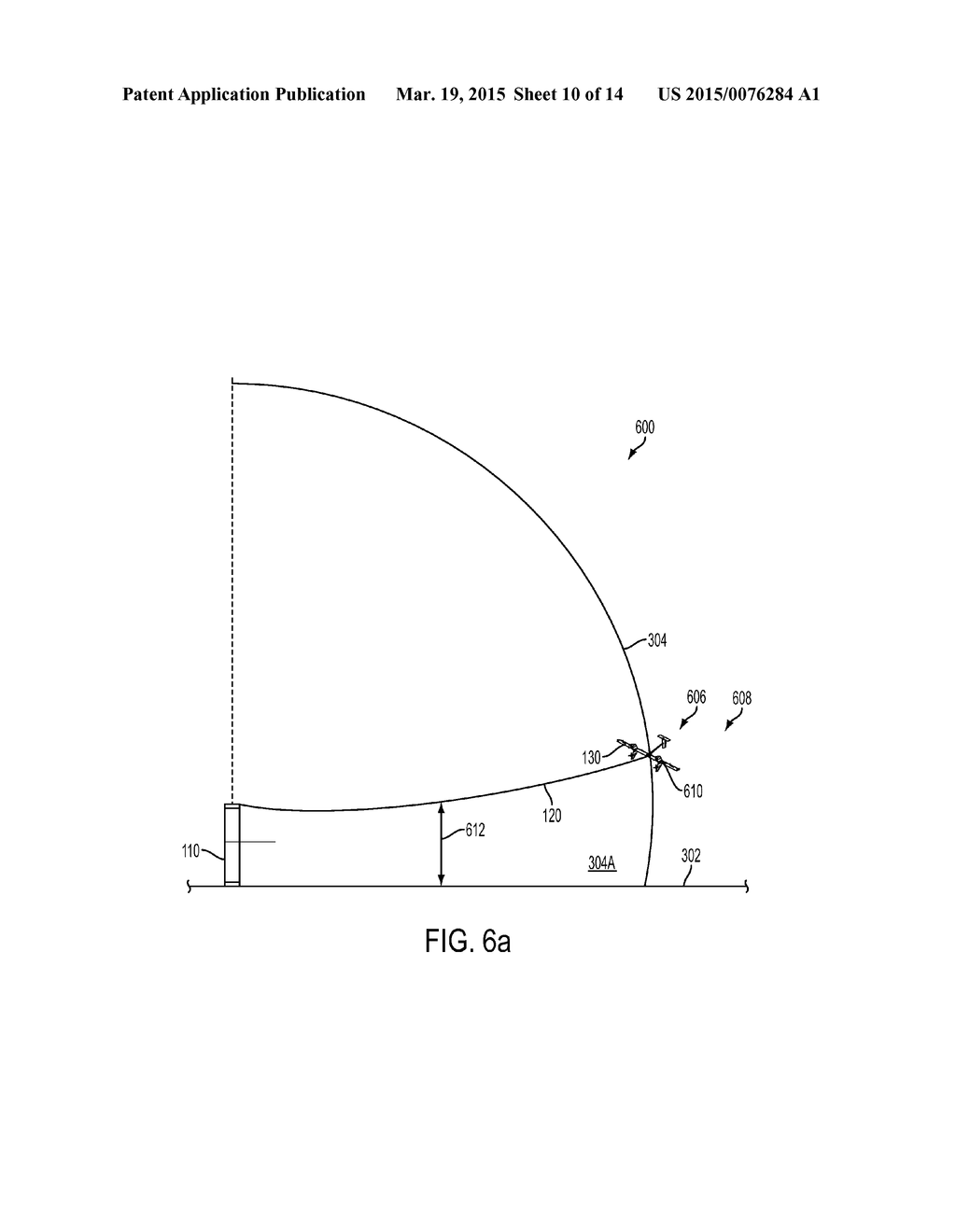 Methods and Systems for Transitioning an Aerial Vehicle Between Hover     Flight and Crosswind Flight - diagram, schematic, and image 11