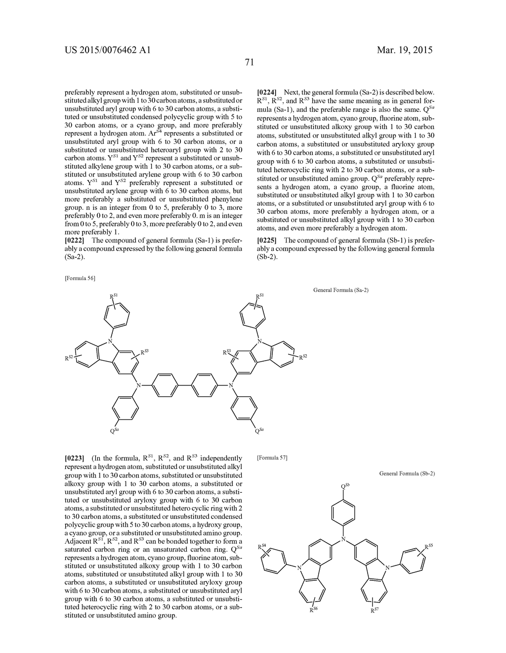 ORGANIC ELECTROLUMINESCENT ELEMENT, COMPOUND AND MATERIAL FOR ORGANIC     ELECTROLUMINESCENT ELEMENT, USED IN THE SAME, AND LIGHT EMITTING DEVICE,     DISPLAY DEVICE AND ILLUMINATION DEVICE, USING THE ELEMENT - diagram, schematic, and image 73