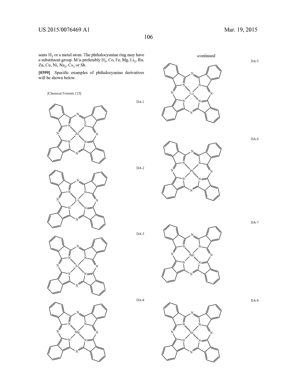 ORGANIC ELECTROLUMINESCENT ELEMENT - diagram, schematic, and image 110