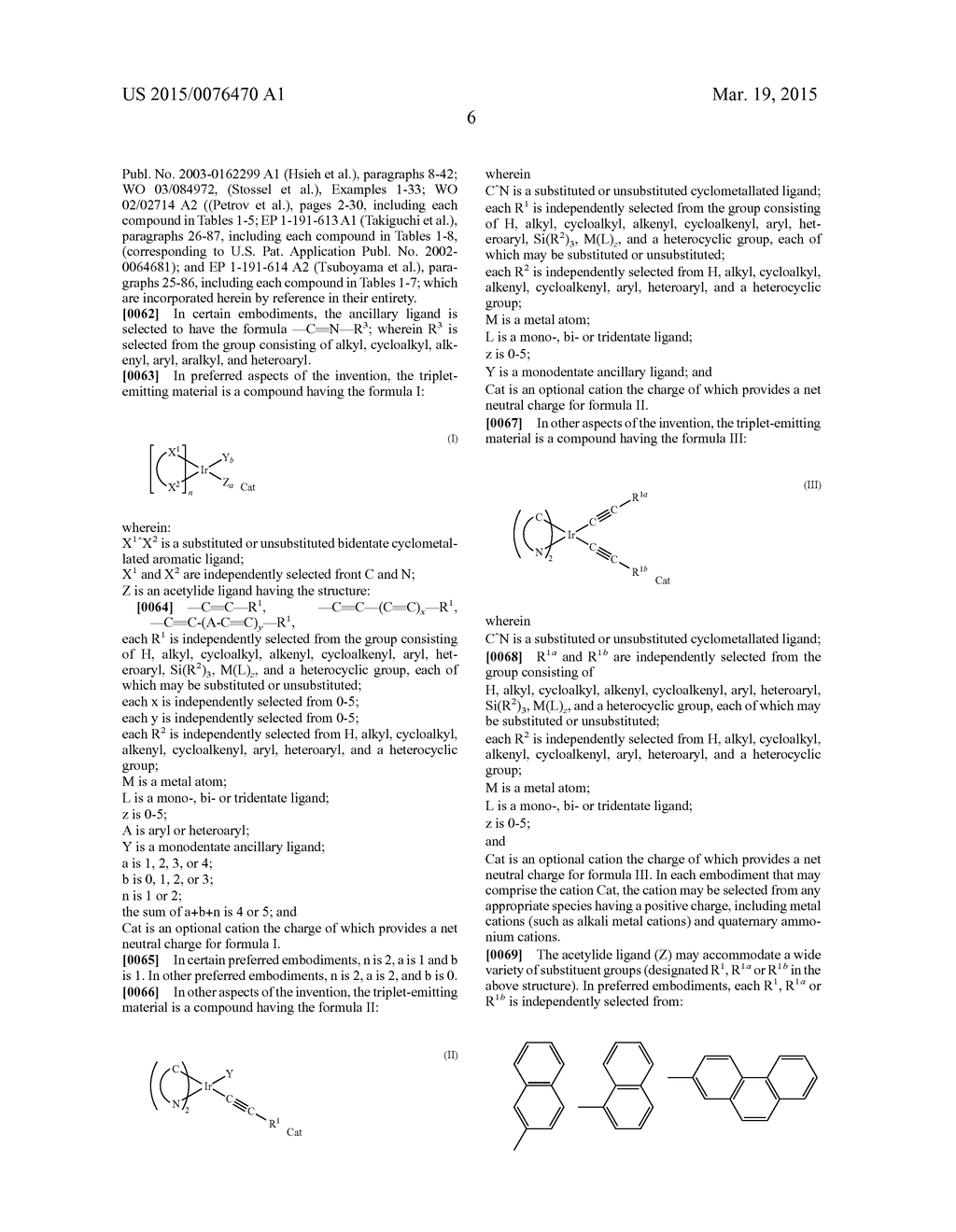 Luminescent Cyclometallated Iridium (III) Complexes Having Acetylide     Ligands - diagram, schematic, and image 30