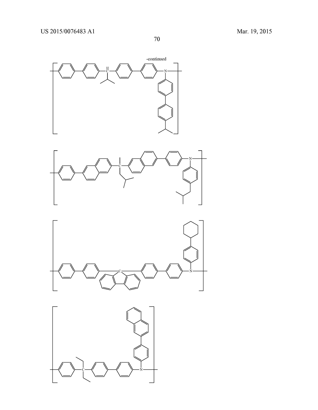 ORGANIC ELECTROLUMINESCENT ELEMENT, ORGANIC ELECTROLUMINESCENT LIGHTING     DEVICE AND ORGANIC ELECTROLUMINESCENT DISPLAY DEVICE - diagram, schematic, and image 72