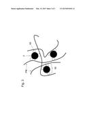 RADIATION-EMITTING COMPONENT, TRANSPARENT MATERIAL AND FILLER PARTICLES,     AND METHOD OF PRODUCING SAME diagram and image