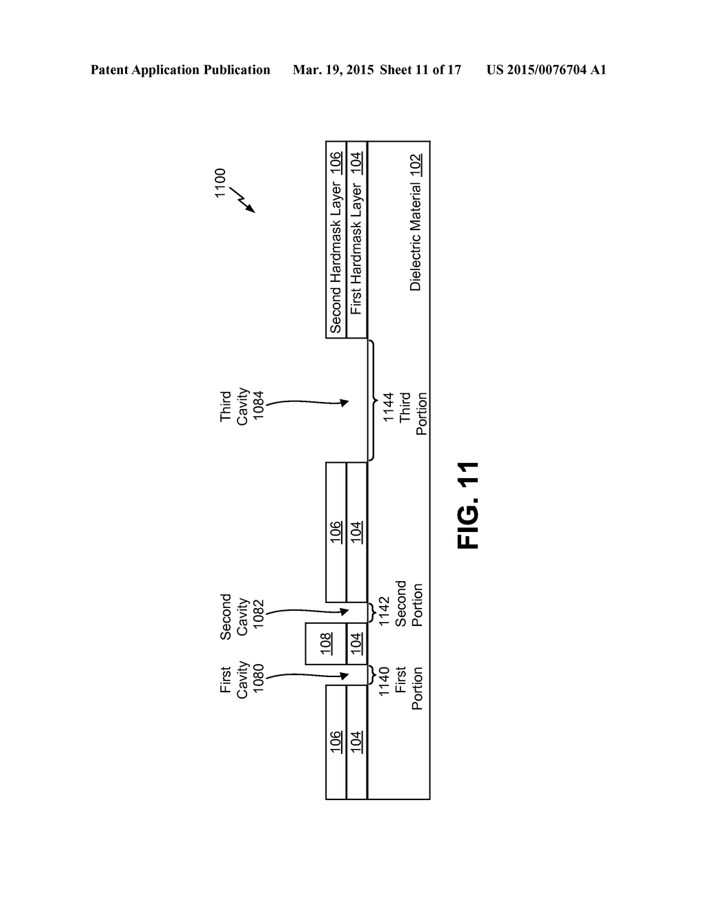 REVERSE SELF ALIGNED DOUBLE PATTERNING PROCESS FOR BACK END OF LINE     FABRICATION OF A SEMICONDUCTOR DEVICE - diagram, schematic, and image 12