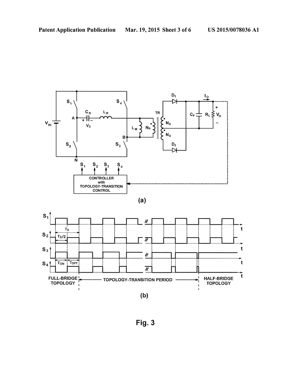 POWER CONVERTERS FOR WIDE INPUT OR OUTPUT VOLTAGE RANGE AND CONTROL     METHODS THEREOF - diagram, schematic, and image 04