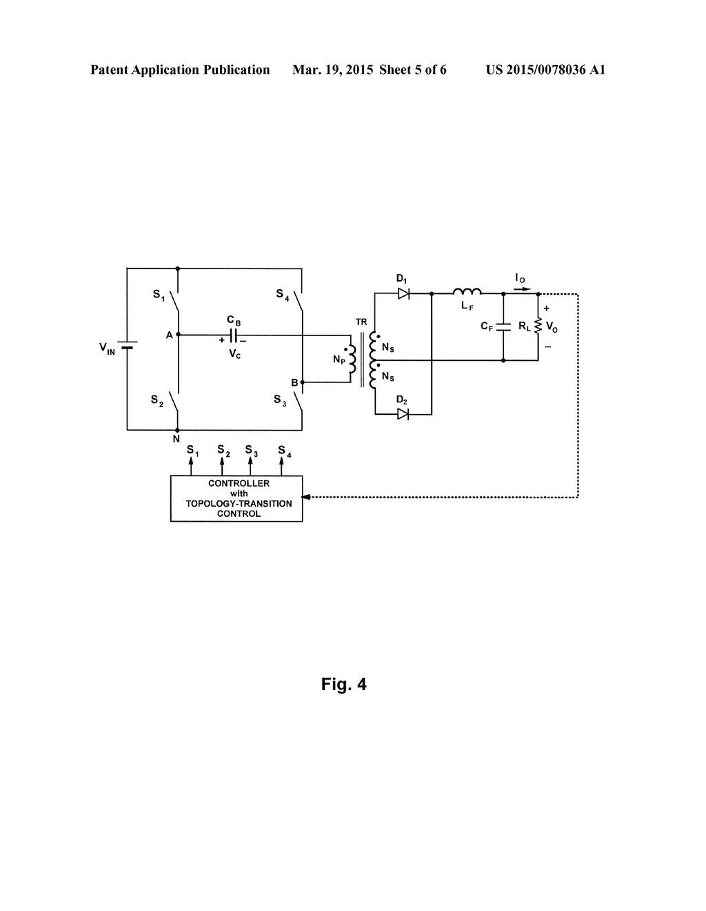 POWER CONVERTERS FOR WIDE INPUT OR OUTPUT VOLTAGE RANGE AND CONTROL     METHODS THEREOF - diagram, schematic, and image 06