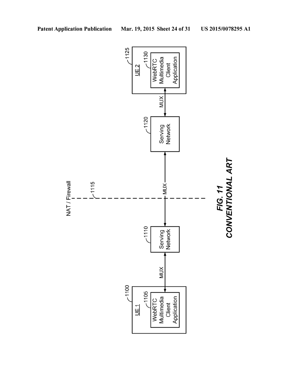 SELECTIVELY MULTPLEXING INCOMING WEBRTC TRAFFIC AND/OR DE-MULTIPLEXING     OUTGOING WEBRTC TRAFFIC BY A CLIENT-BASED WEBRTC PROXY ON BEHALF OF A     WEBRTC MULTIMEDIA CLIENT APPLICATION - diagram, schematic, and image 25