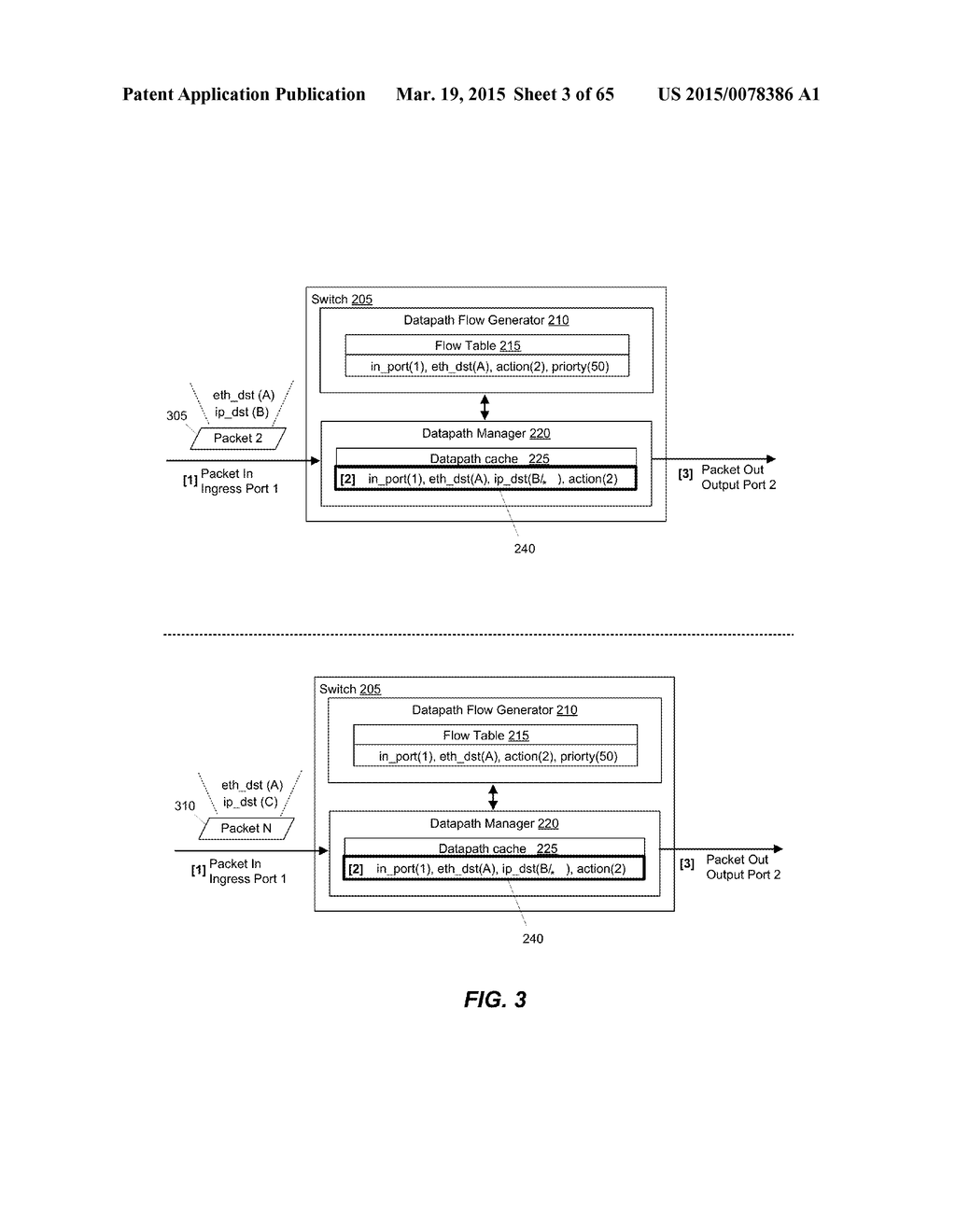 Performing a Multi-Stage Lookup to Classify Packets - diagram, schematic, and image 04