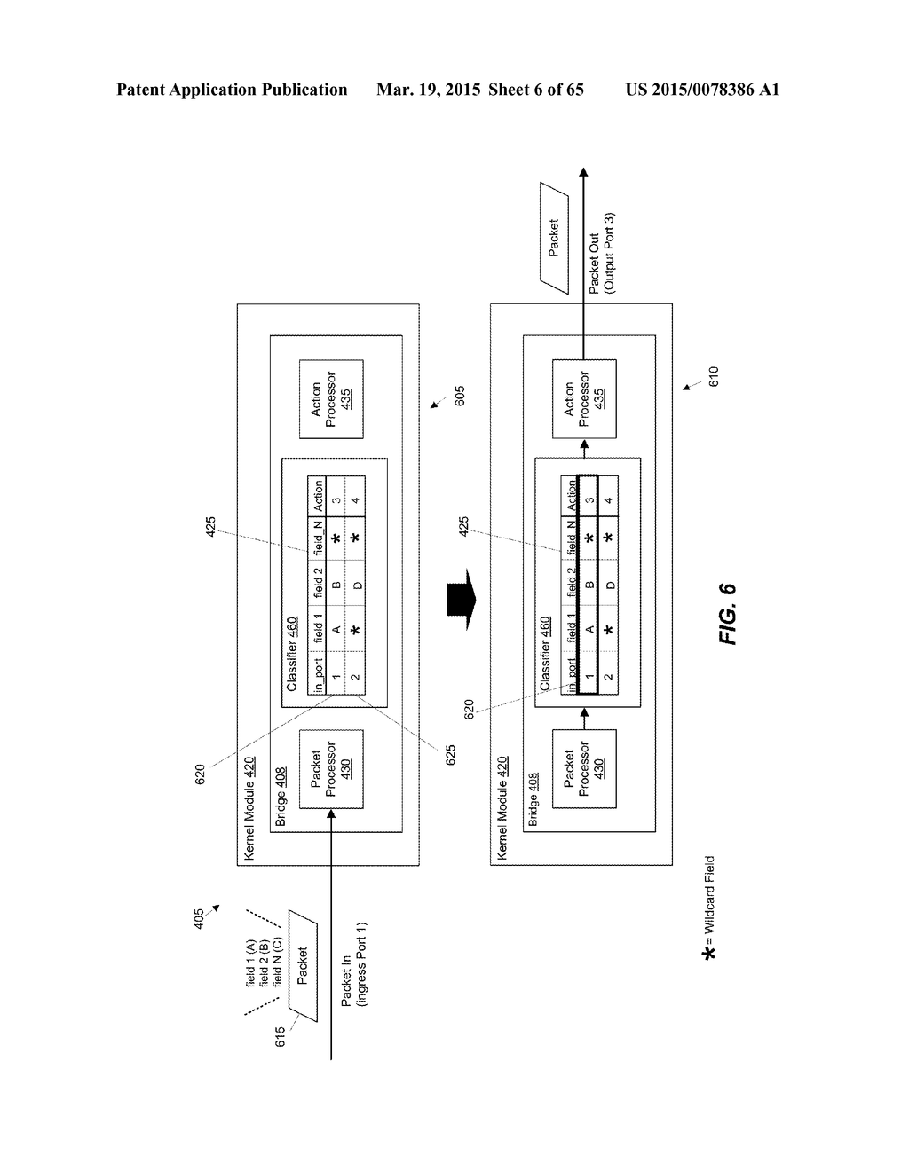 Performing a Multi-Stage Lookup to Classify Packets - diagram, schematic, and image 07